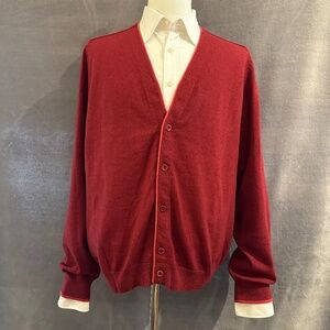 New Henry Jacobson, size Large, cotton/cashmere cardigan sweater